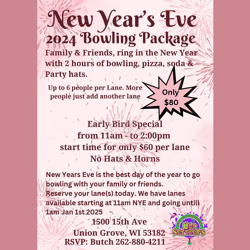 new years bowling package