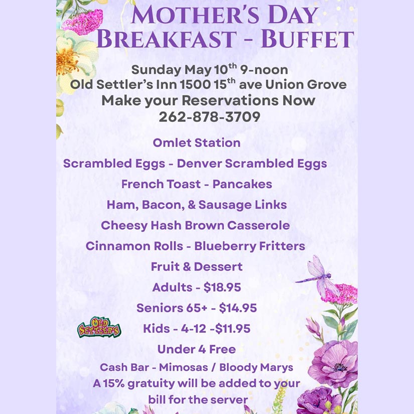 2026 Mother's Day breakfast buffet